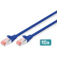 Digitus CAT 6 S/FTP patch cable. 10 pieces