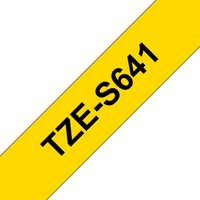 Brother TZE-S641 DirectLabel black on yellow extra strong Laminat 18mm