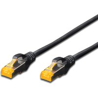 FDL 1M CAT.6a 10Gb S-FTP LSZH PATCH CABLE - BLACK