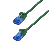 LogiLink Patch cable Cat.6A SLIM U/UTP LSZH. green. 0.25 m. SlimLine