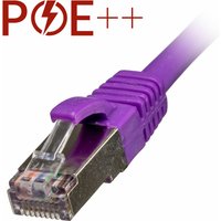 Cablenet 1m Cat6a RJ45 Violet S/FTP LSOH 26AWG Snagless Booted Patch L