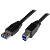 StarTech.com 5m (16ft) Active USB 3.0 (5Gbps) USB-A to USB-B Cable - M
