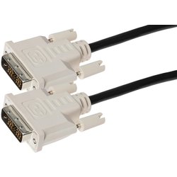 Maplin DVDI2M Dvi Cable 2 M DVI-D Black. White