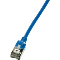 LogiLink CQ9026S networking cable Blue 0.5 m Cat6a U/FTP (STP)