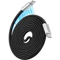 LogiLink USB 2.0 Type-C cable. C/M to C/M. flat. magnetic. 100W. nylon