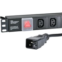 Cablenet 8 Way IEC - C13 Vertical 1.5u PDU with IEC - C20 3m Feed
