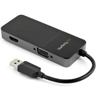 StarTech.com USB 3.0 to HDMI and VGA Adapter - 4K/1080p USB Type-A Dua