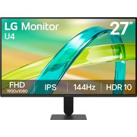 LG Monitor U4 27U411B-B 27-inch IPS Full HD 144Hz Monitor