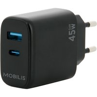 Mobilis 001363 mobile device charger Universal Black AC Auto