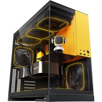 Geometric Model 5 Midi Tower Black. Yellow