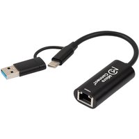 Microconnect MC-USBACNET2.5G cable gender changer USB C RJ-45 Black