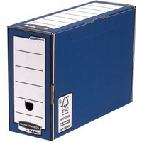 Bankers Box Premium Transfer File 127 mm Blue Pack of 10
