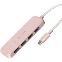 j5create Eco-Friendly USB-C to 4-Port Type-A Gen 2 Hub