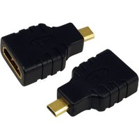 LogiLink AH0010 cable gender changer HDMI D HDMI A Black