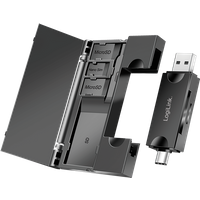 LogiLink USB 3.0 Cardreader. USB-A / USB-C. w/ memory card storage box