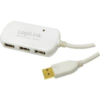 LogiLink UA0108 interface hub 480 Mbit/s White