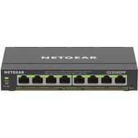 NETGEAR 8-Port Gigabit Ethernet High-Power PoE+ Plus Switch (GS308EPP)