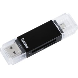 Hama Basic card reader USB 2.0/Micro-USB Black