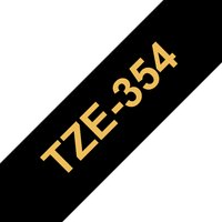 Brother TZE-354 DirectLabel gold on black Laminat 24mm x 8m for Brothe