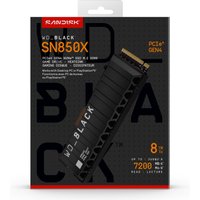 Western Digital WD_BLACK™ SN850X NVMe™ SSD POWERED BY SANDISK 8 TB. [W