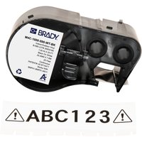 Brady M4C-1000-595-WT-BK printer label Black. White Self-adhesive prin