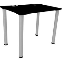 DDB Wfh 02 Black Laminated Top MDF / Black Legs