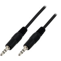 MCL Cable jack 3.5mm Male stereo 10 metres audio cable 10 m 3.5mm Blac