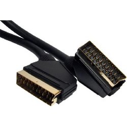 Cables Direct 2SSP-03 Scart Cable 3 M Scart (21-Pin) Black