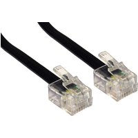 Cables Direct RJ-11. 3m Black