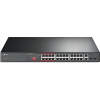 TP-Link 24-Port 10/100Mbps + 2-Port Gigabit Unmanaged PoE+ Switch