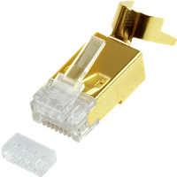 LogiLink Modular Plug RJ45 Cat.8.1 + Cat.6A. gold plated. 10 pcs.