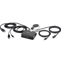 StarTech.com 2-Port Hybrid USB-C HDMI Cable KVM Switch. 4K 60Hz. Compa