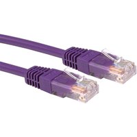 Cables Direct 0.25m Cat5e networking cable Violet U/UTP (UTP)