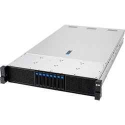 Asus RS720A-E13-RS8U Socket SP5 Rack (2U) Black. Silver