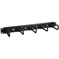 StarTech.com 1U 19" Cable Management Organizer - D Ring Hook Netw
