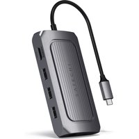 Satechi ST-U4MA3M laptop dock/port replicator USB Type-C Grey