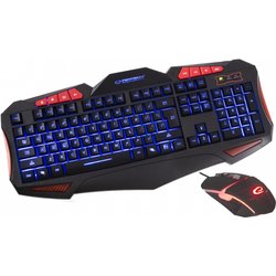 Esperanza EGK3000 Keyboard Mouse Included Gaming Usb Qwerty Uk English Esperanza EGK3000 Keyboard Mouse Included Gaming Usb Qwerty Uk English