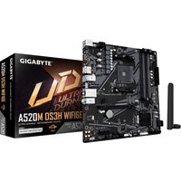 GIGABYTE A520M DS3H WIFI6E Motherboard - Supports AMD Ryzen 5000 Serie
