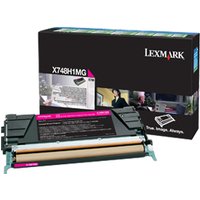 Lexmark X748H1MG Toner cartridge magenta return program. 10K pages ISO