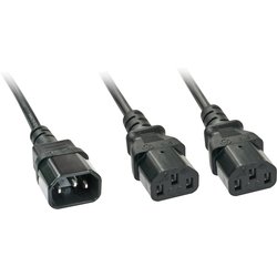 Lindy 2M Iec Splitter Cable Iec C14 To 2 X Iec C13 Lindy 2M Iec Splitter Cable Iec C14 To 2 X Iec C13