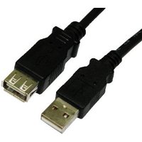 Cables Direct USB2-023K USB cable 3 m USB 2.0 USB A Black