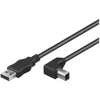 Microconnect USBAB05ANGLED USB cable USB 2.0 0.5 m USB A USB B Black