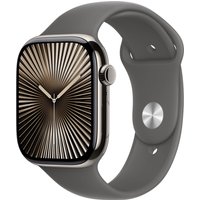 Apple Watch Series 10 GPS + Cellular 46mm Natural Titanium Case with S