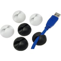 LogiLink KAB0009 cable clamp Black. White 6 pc(s)
