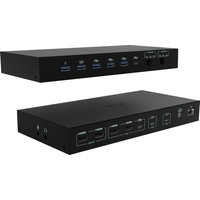i-tec USB-C KVM Dock PRO for Three Hosts. Dual Video. with 2x Power De