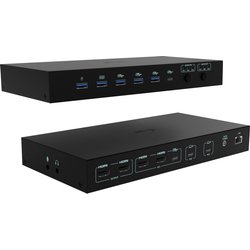 I-Tec USB-C Kvm Dock Pro For Three Hosts. Dual Video. With 2X Power De