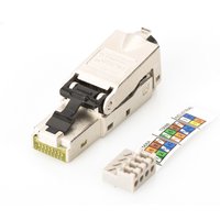 Digitus CAT 6A Field Termination Plug. STP with dust cap. bend relief