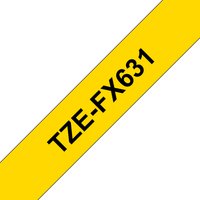 Brother TZE-FX631 DirectLabel black on yellow Laminat 12mm x 8m for Br