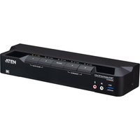 4 Port USB 3.0 8K DisplayPort Dual Display KVMP™ Switch (Cables i