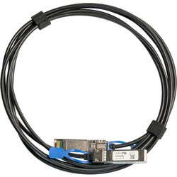 Mikrotik XS+DA0001 InfiniBand/fibre optic cable 1 m SFP/SFP+/SFP28 Bla